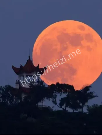 超级月亮高清大图